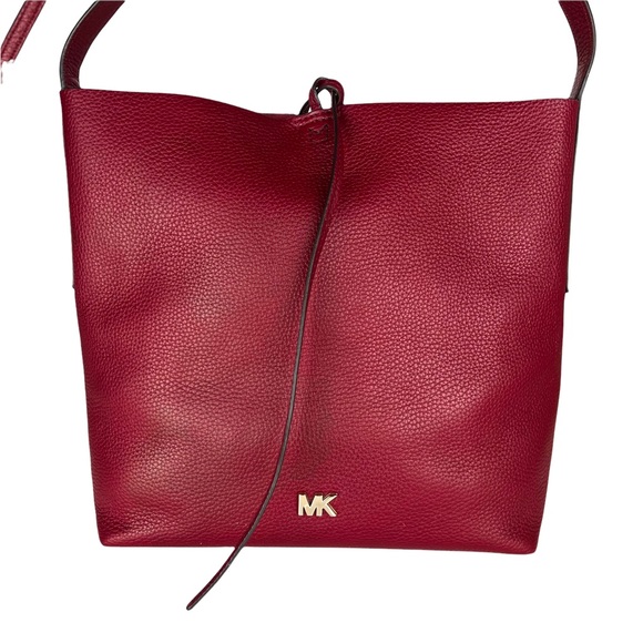 Michael Kors Maroon Junie Messenger Bag - Picture 4 of 13